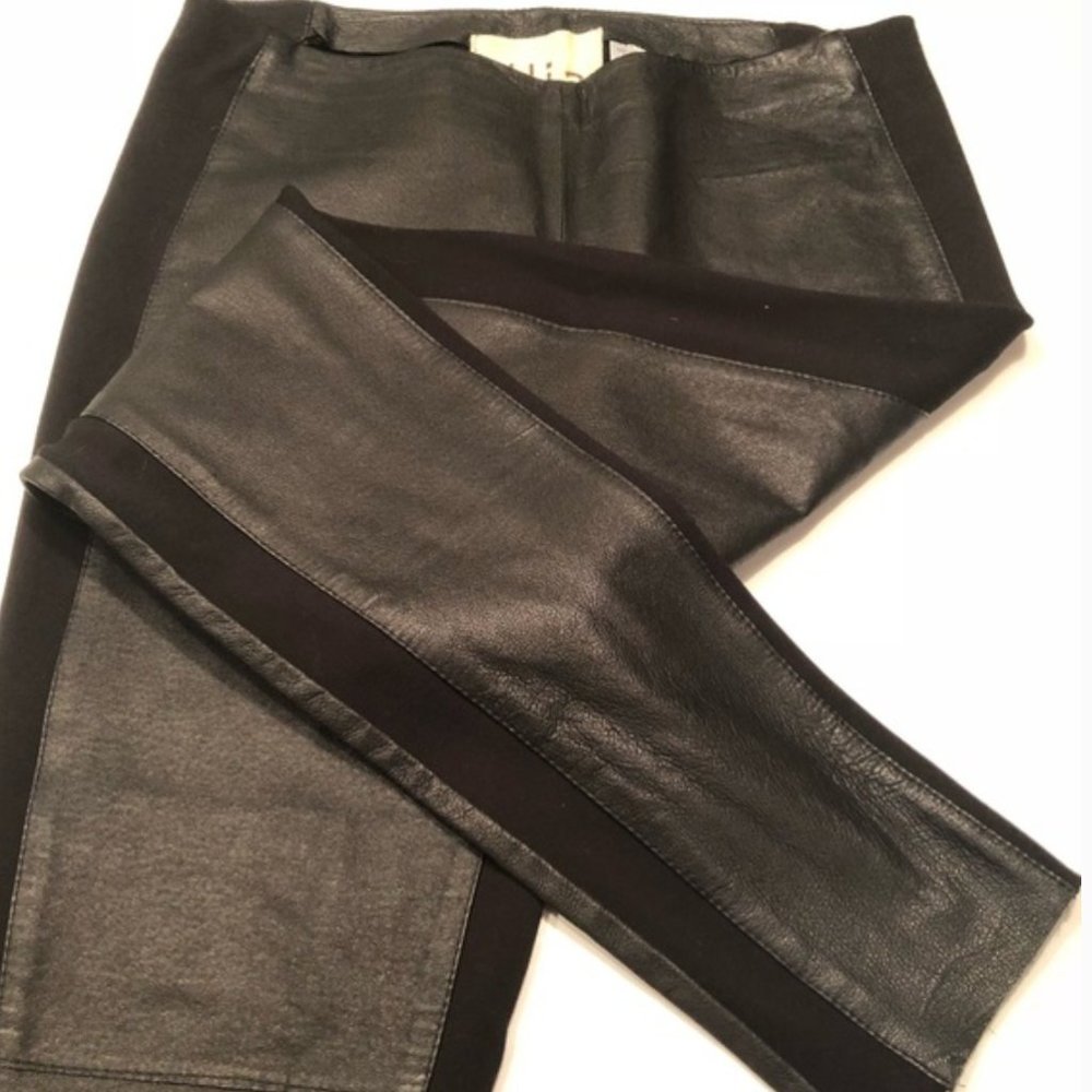 NEW ILLIA LEATHER LEGGINGS- NEVER WORN!